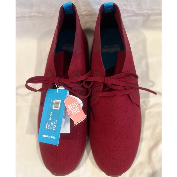 NATIVE REVOLVE NWT Apollo Chukka Boots Shoes Cavalier Red 12 Preppy Mod - Picture 2 of 6